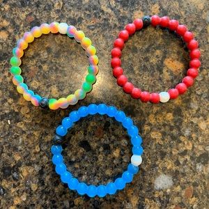 3 Lokai bracelets